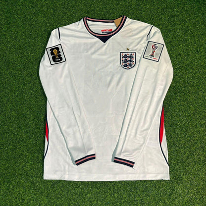 England National Team World Cup 2026 Eberechi Eze Long Sleeve Home White Football Soccer Kit Jersey
