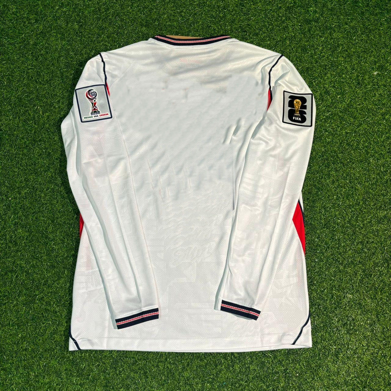 England National Team World Cup 2026 Long Sleeve Home White Football Soccer Kit Jersey