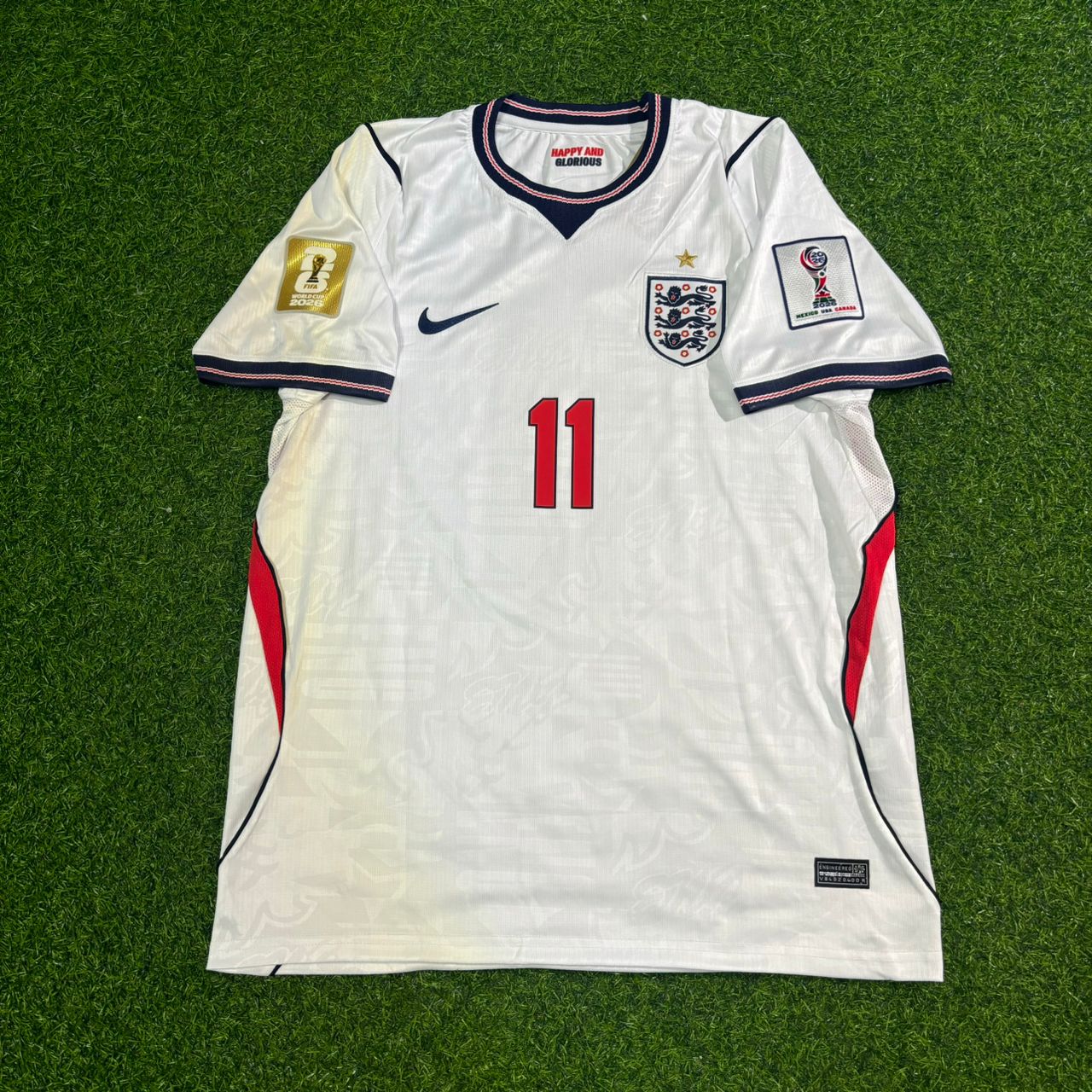 England Nationalmannschaft Weltmeisterschaft 2026 Marcus Rashford Kinder Weiß Fußball Trikot