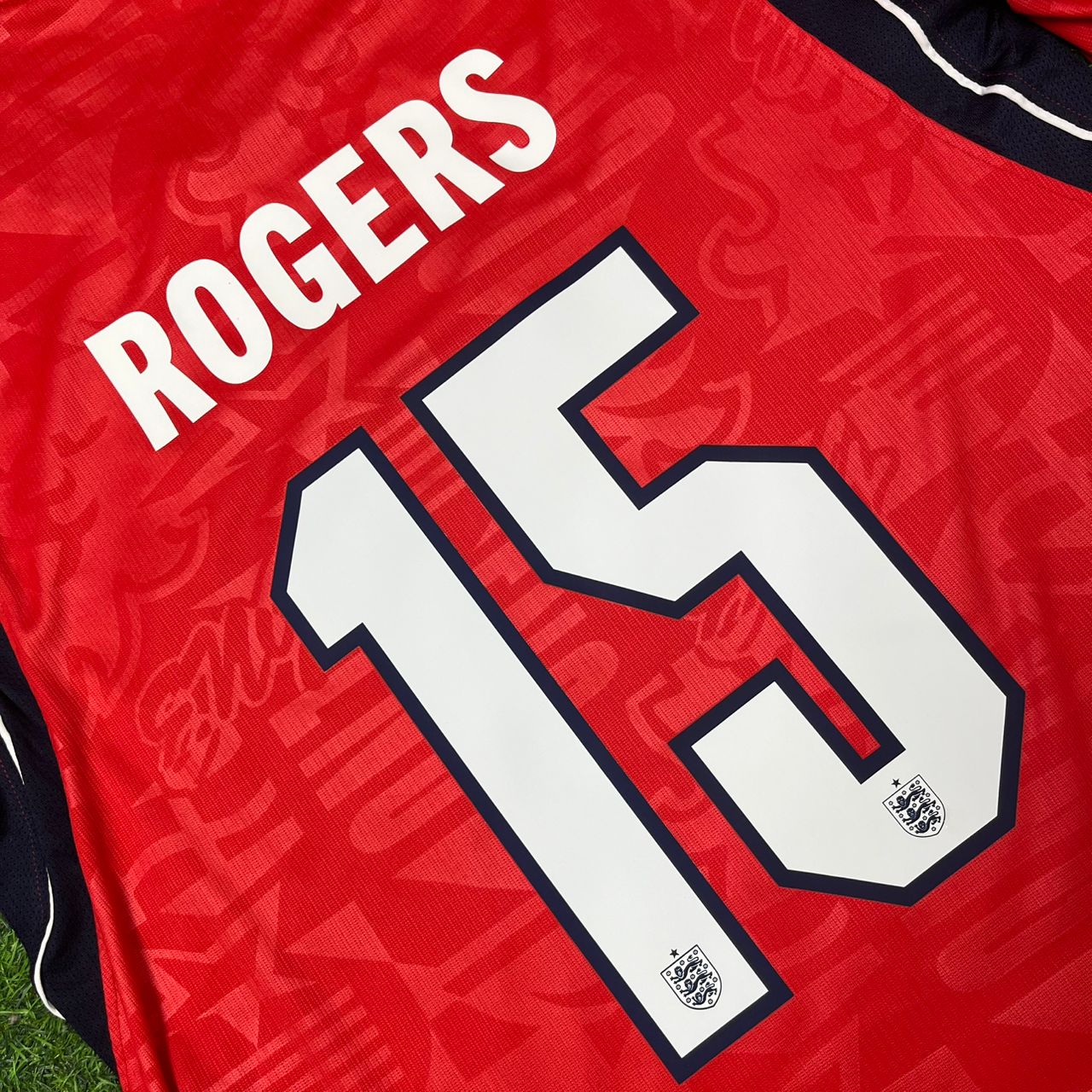 England National Team World Cup 2026 Morgan Rogers Long Sleeve Away Red Football Soccer Kit Jersey