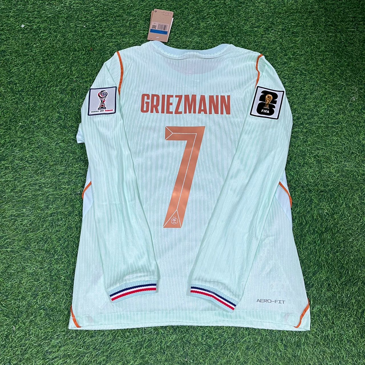 France National Team World Cup 2026 Antoine Griezmann Long Sleeve Away Football Soccer Kit Jersey