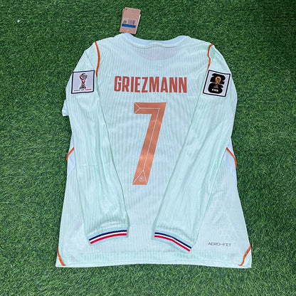 France National Team World Cup 2026 Antoine Griezmann Long Sleeve Away Football Soccer Kit Jersey