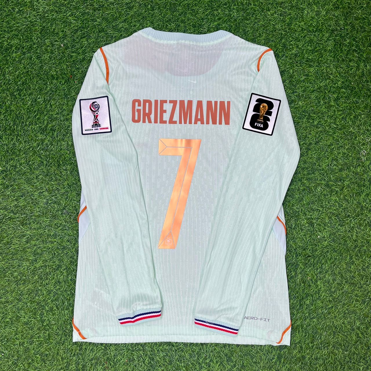 France National Team World Cup 2026 Antoine Griezmann Long Sleeve Away Football Soccer Kit Jersey