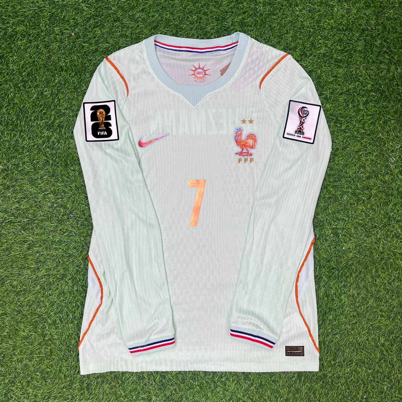 France National Team World Cup 2026 Antoine Griezmann Long Sleeve Away Football Soccer Kit Jersey