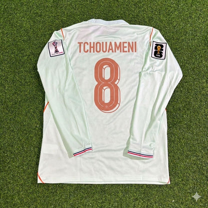 France National Team World Cup 2026 Aurélien Tchouaméni Long Sleeve Away Football Soccer Kit Jersey