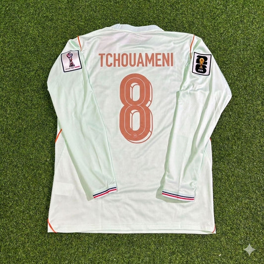 France National Team World Cup 2026 Aurélien Tchouaméni Long Sleeve Away Football Soccer Kit Jersey