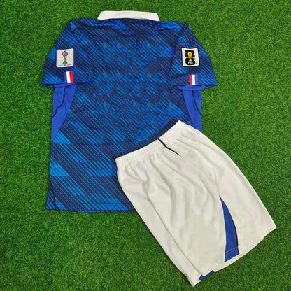 France National Team World Cup 2026 Children Home Blue Football Soccer Kit Jersey