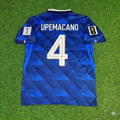 Frankreich Nationalmannschaft Weltmeisterschaft 2026 Dayot Upamecano Heim Blau Fußball Trikot