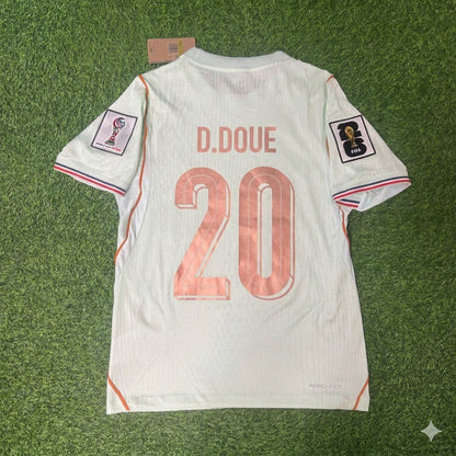 France National Team World Cup 2026 Desire Doue Away Football Soccer Kit Jersey