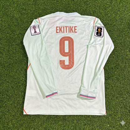 France National Team World Cup 2026 Hugo Ekitike Long Sleeve Away Football Soccer Kit Jersey