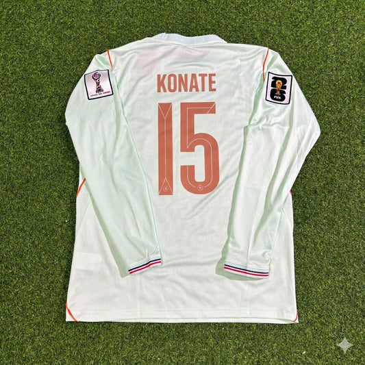 France National Team World Cup 2026 Ibrahima Konaté Long Sleeve Away Football Soccer Kit Jersey