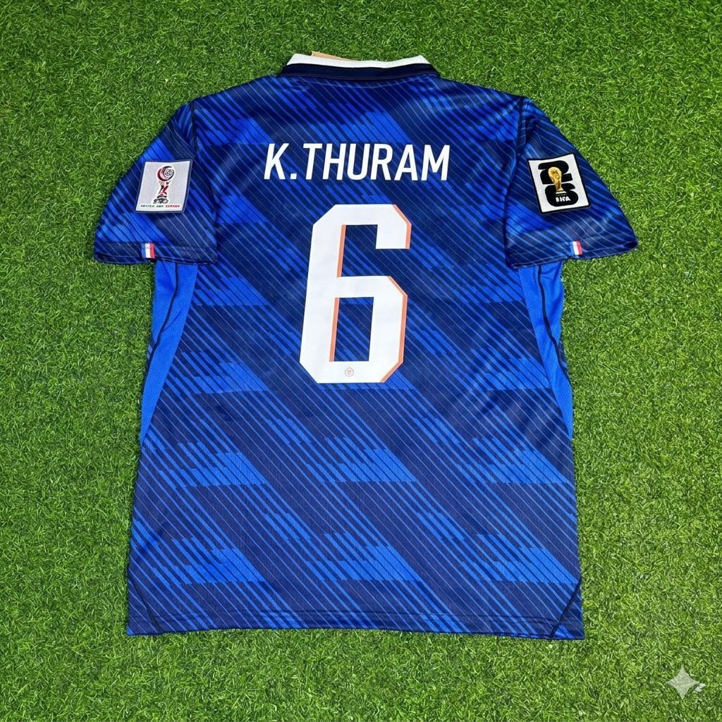 France National Team World Cup 2026 Khéphren Thuram-Ulien Home Blue Football Soccer Kit Jersey