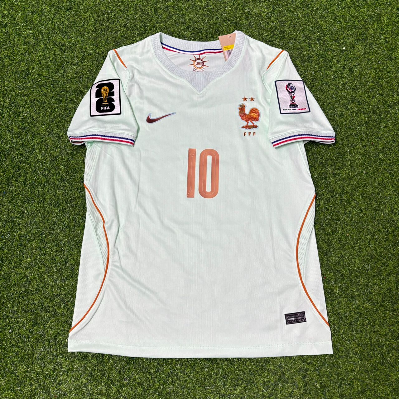 Frankreich Nationalmannschaft Weltmeisterschaft 2026 Kylian Mbappé Auswärts-Fußballtrikot
