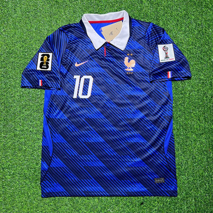 France National Team World Cup 2026 Kylian Mbappé Home Blue Football Soccer Kit Jersey
