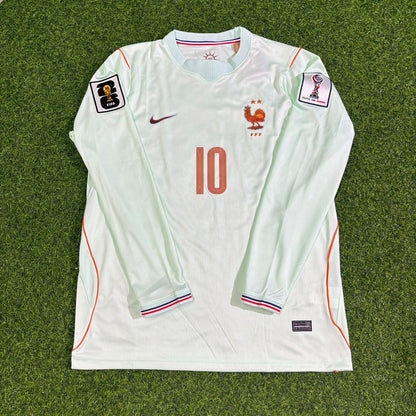 France National Team World Cup 2026 Kylian Mbappé Long Sleeve Away Football Soccer Kit Jersey