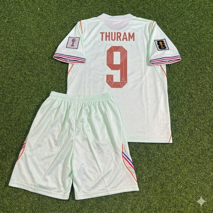 France National Team World Cup 2026 Marcus Thuram Children Away Football Soccer Kit Jersey