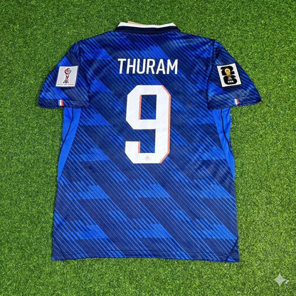 France National Team World Cup 2026 Marcus Thuram Home Blue Football Soccer Kit Jersey