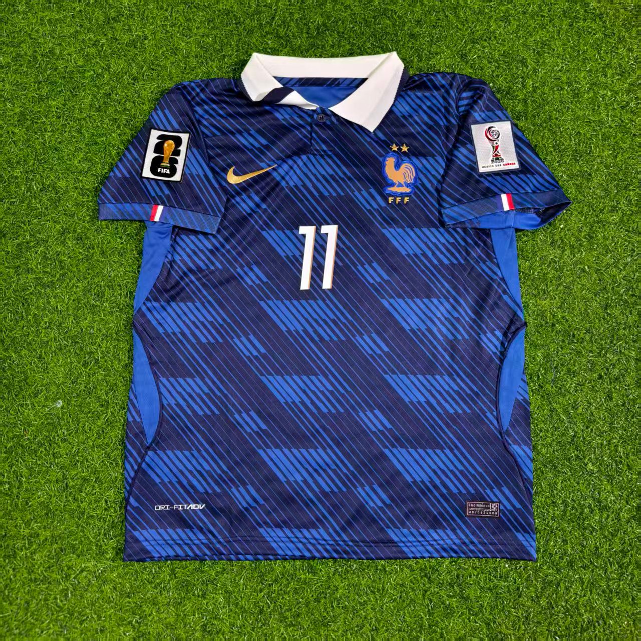 France National Team World Cup 2026 Michael Olise Home Blue Football Soccer Kit Jersey