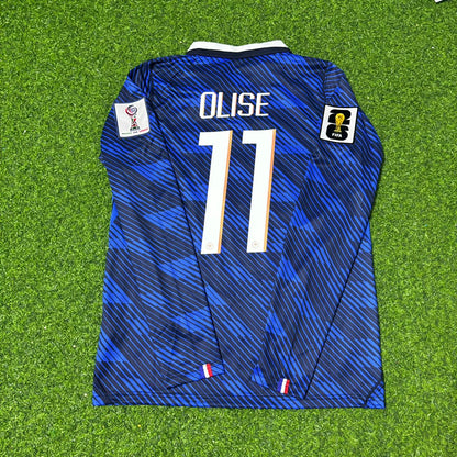 France National Team World Cup 2026 Michael Olise Long Sleeve Home Football Soccer Kit Jersey