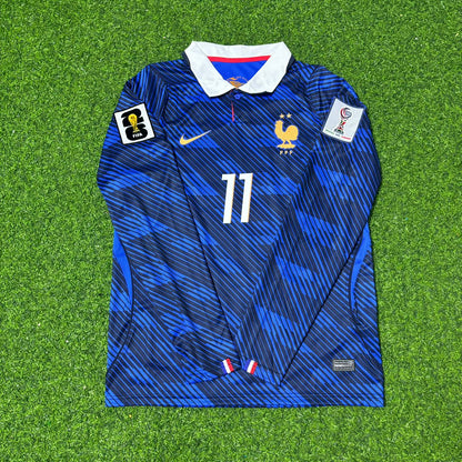 France National Team World Cup 2026 Michael Olise Long Sleeve Home Football Soccer Kit Jersey