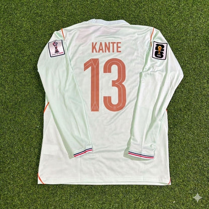 France National Team World Cup 2026 N'Golo Kanté Long Sleeve Away Football Soccer Kit Jersey