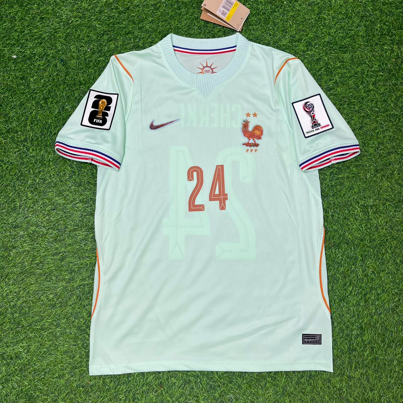 France National Team World Cup 2026 Rayan Cherki Away Football Soccer Kit Jersey