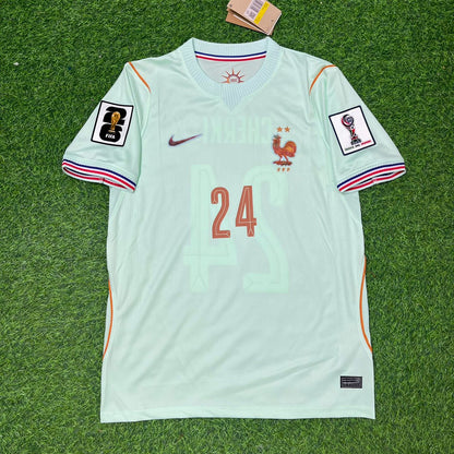 France National Team World Cup 2026 Rayan Cherki Away Football Soccer Kit Jersey