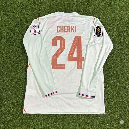 France National Team World Cup 2026 Rayan Cherki Long Sleeve Away Football Soccer Kit Jersey