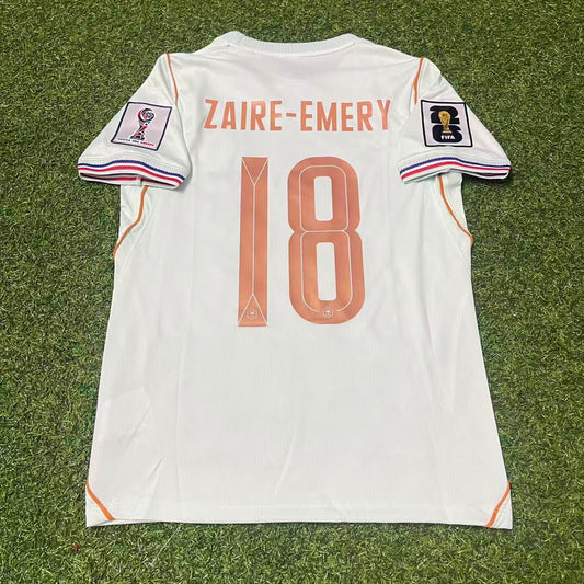 France National Team World Cup 2026 Warren Zaïre-Emery Away Football Soccer Kit Jersey