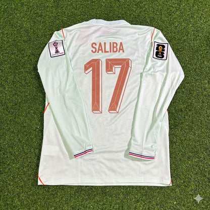 France National Team World Cup 2026 William Saliba Long Sleeve Away Football Soccer Kit Jersey