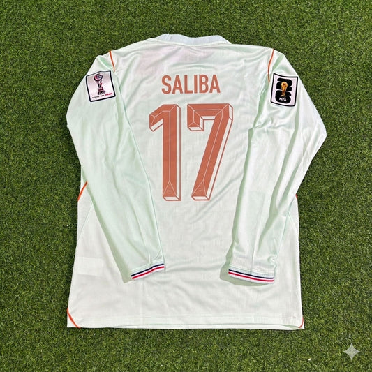 France National Team World Cup 2026 William Saliba Long Sleeve Away Football Soccer Kit Jersey