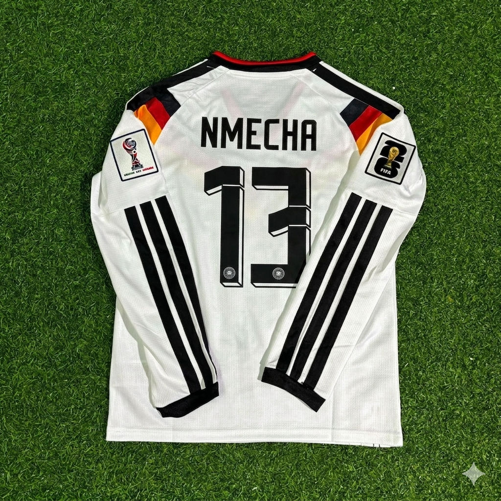 Germany National Team World Cup 2026 Felix Nmecha Long Sleeve Home Football Soccer Kit Jersey
