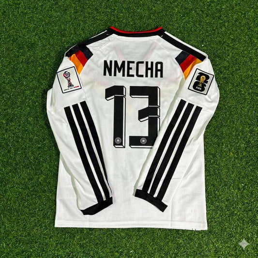 Germany National Team World Cup 2026 Felix Nmecha Long Sleeve Home Football Soccer Kit Jersey