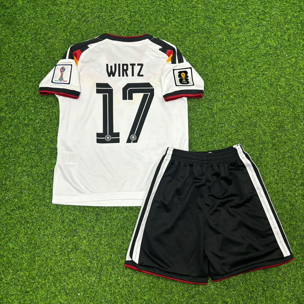 Germany National Team World Cup 2026 Florian Wirtz Children Home Football Soccer Kit Jersey