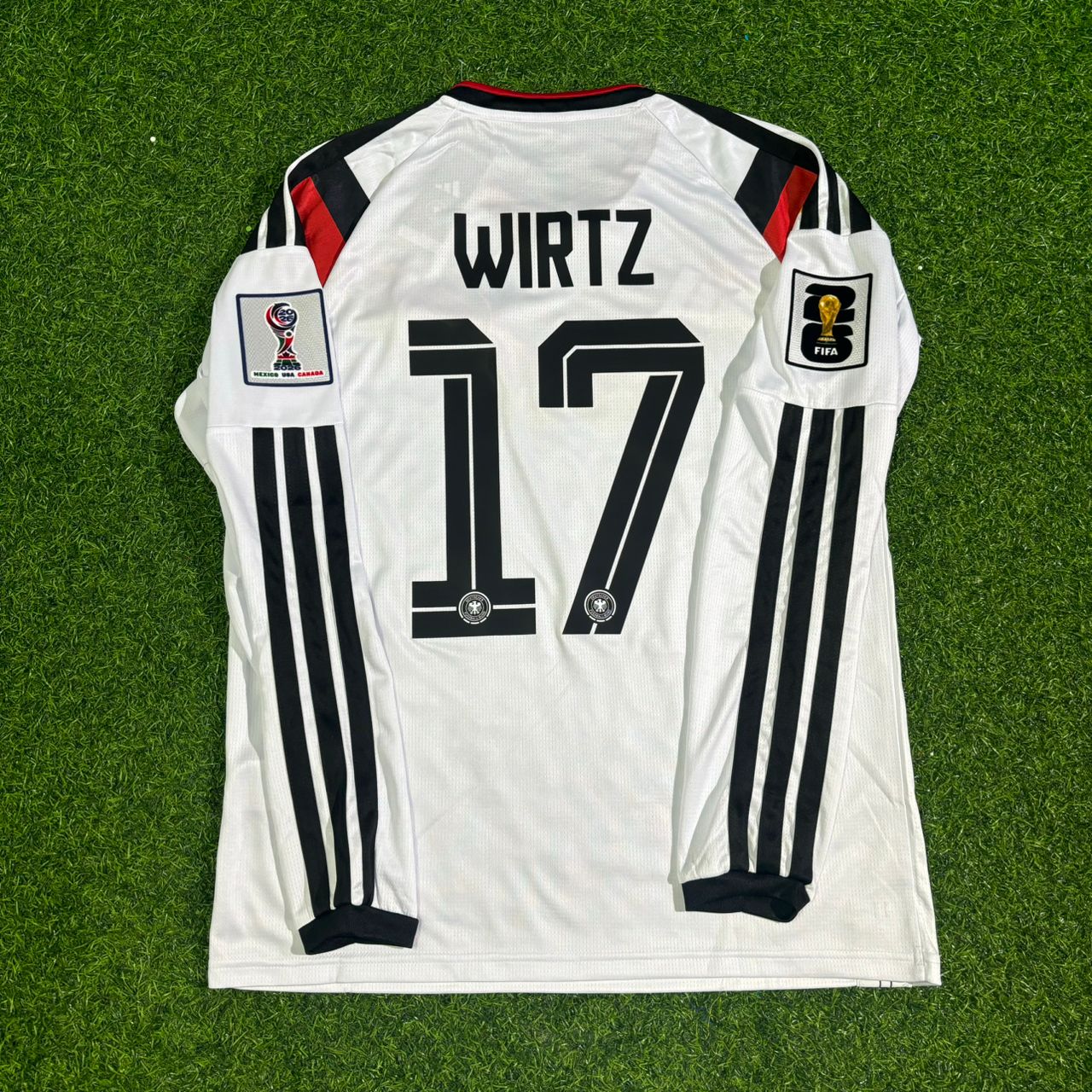 Germany National Team World Cup 2026 Florian Wirtz Long Sleeve Home Football Soccer Kit Jersey