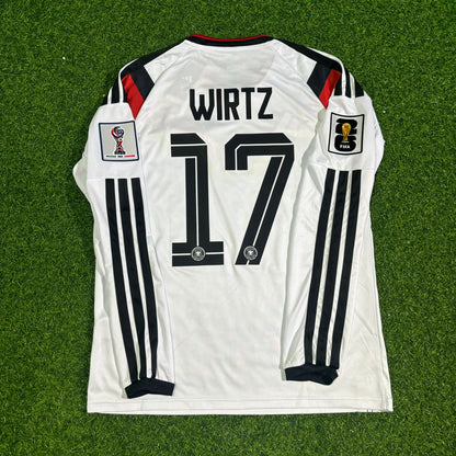 Germany National Team World Cup 2026 Florian Wirtz Long Sleeve Home Football Soccer Kit Jersey