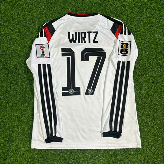Germany National Team World Cup 2026 Florian Wirtz Long Sleeve Home Football Soccer Kit Jersey
