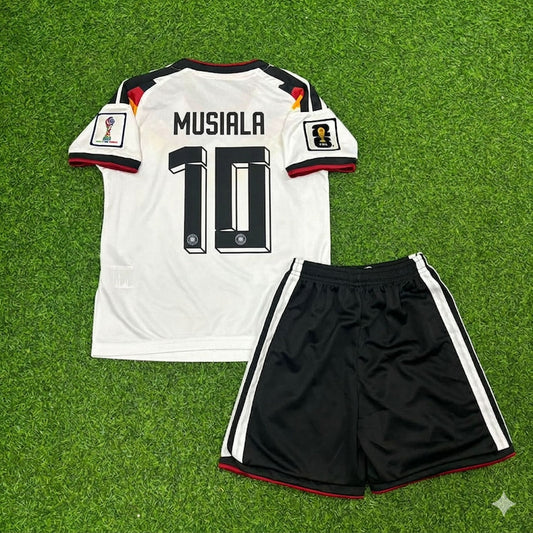 Germany World Cup 2026 Jamal Musiala 10# Home Children football soccer kit jersey back view