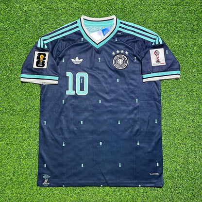 Germany National Team World Cup 2026 Jamal Musiala Away Blue Football Soccer Kit Jersey