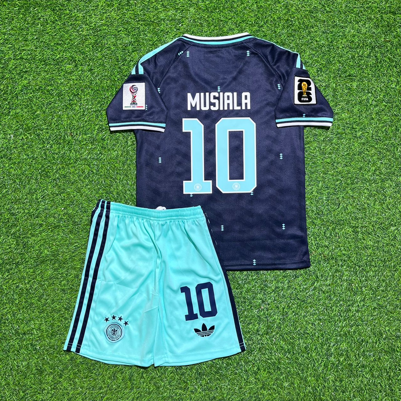 Germany National Team World Cup 2026 Jamal Musiala Children Football Soccer Kit Jersey