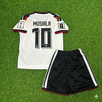 Germany National Team World Cup 2026 Jamal Musiala # Children Home Football Soccer Kit Jersey