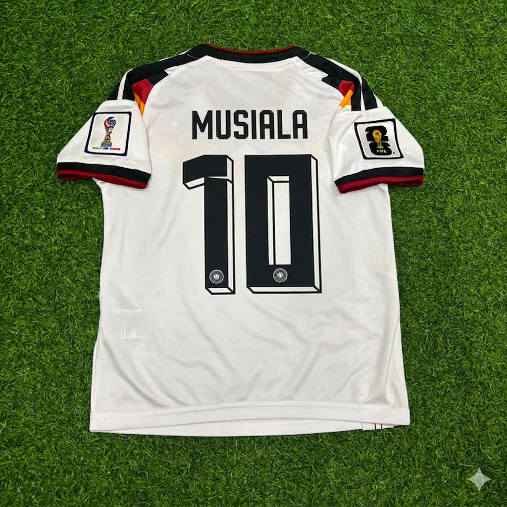 Germany National Team World Cup 2026 Jamal Musiala Home Football Soccer Kit Jersey