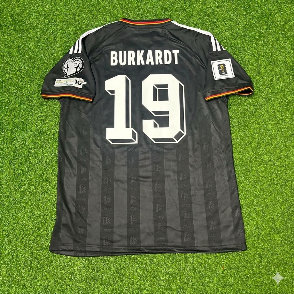 Germany National Team World Cup 2026 Jonathan Burkardt # Black Football Soccer Kit Jersey