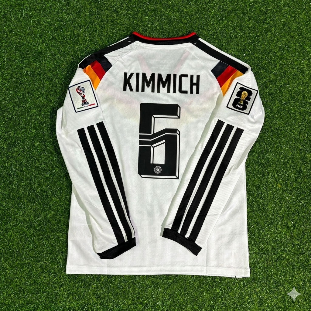 Germany National Team World Cup 2026 Joshua Kimmich Long Sleeve Home Football Soccer Kit Jersey