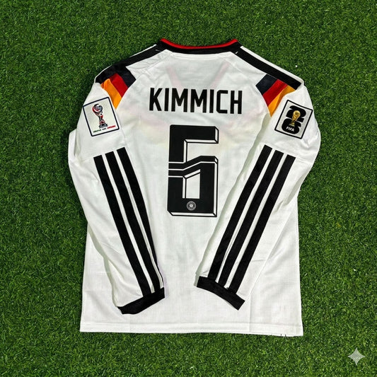 Germany National Team World Cup 2026 Joshua Kimmich Long Sleeve Home Football Soccer Kit Jersey