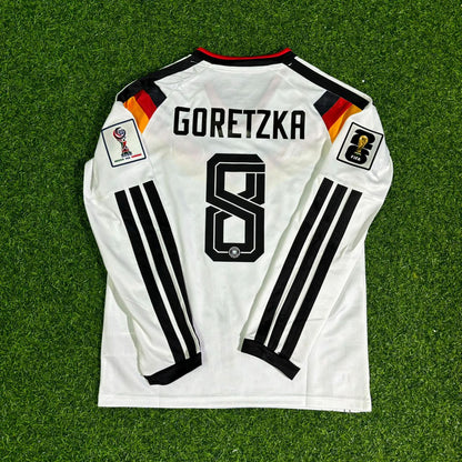 Germany National Team World Cup 2026 Leon Goretzka Long Sleeve Home Football Soccer Kit Jersey