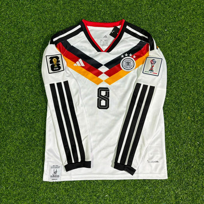 Germany National Team World Cup 2026 Leon Goretzka Long Sleeve Home Football Soccer Kit Jersey