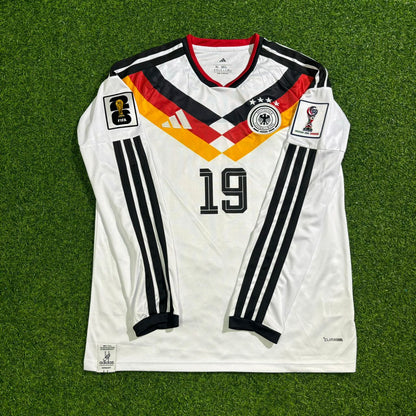 Germany National Team World Cup 2026 Leroy Sané Long Sleeve Home Football Soccer Kit Jersey
