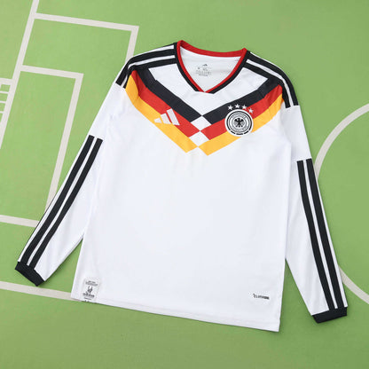 Germany National Team World Cup 2026 Long Sleeve Home Football Soccer Kit Jersey