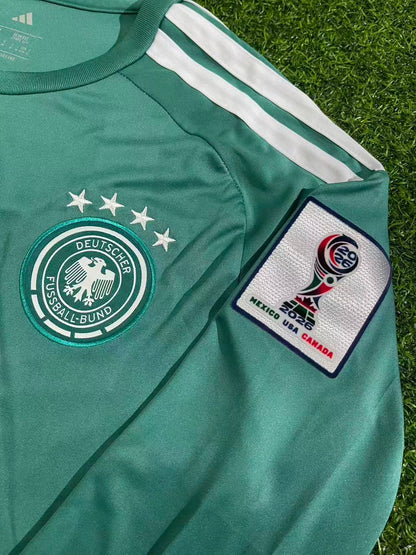 Germany National Team World Cup 2026 Manuel Neuer Goalkeeper Green Football Soccer Kit Jersey